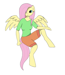 Size: 1829x2109 | Tagged: safe, artist:fred7162, fluttershy, anthro, g4, female, solo