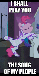 Size: 247x480 | Tagged: safe, edit, edited screencap, screencap, fili-second, pinkie pie, g4, power ponies (episode), animated, butt touch, caption, female, hoof on butt, image macro, meme, power ponies