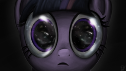 Size: 3200x1800 | Tagged: safe, artist:pirill, twilight sparkle, pony, g4, eye reflection, female, solo, stargazing, stars