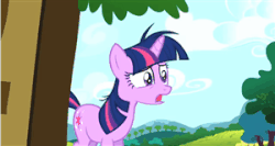 Size: 300x160 | Tagged: safe, artist:kroboproductions, edit, edited screencap, screencap, twilight sparkle, friendship is gic, friendship is gic 3: revenge of the first one, g4, animated, female, gif, reaction image, wat, youtube poop