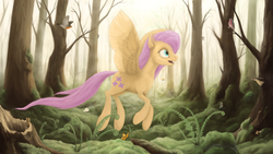 Size: 1920x1080 | Tagged: safe, artist:phiktorial, fluttershy, g4, female, solo