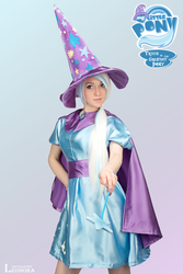 Size: 3840x5760 | Tagged: safe, artist:sabishiihoshi, trixie, human, g4, cape, clothes, cosplay, hat, irl, irl human, photo, trixie's cape, trixie's hat
