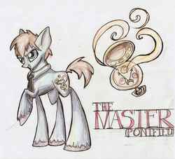 Size: 2751x2493 | Tagged: safe, artist:kriahfox, pony, doctor who, high res, ponified, solo, the master, traditional art