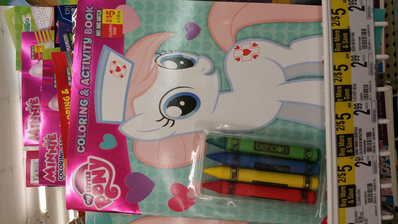 841287 safe, nurse redheart, coloring book, merchandise, walgreens