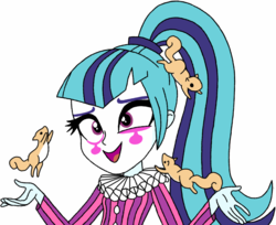 Size: 1244x1016 | Tagged: safe, sonata dusk, squirrel, equestria girls, g4, ace attorney, ace attorney investigations, crossover, female, simon keyes, solo