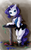 Size: 1600x2600 | Tagged: safe, artist:chiweee, rarity, pony, g4, bipedal, bipedal leaning, clothes, female, leaning, legs together, looking at you, saloon dress, scarf, shoes, solo, streamers, table