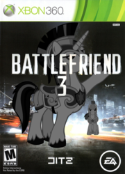 Size: 718x1000 | Tagged: safe, artist:nickyv917, shining armor, g4, battlefield, crossover, ea games, game cover, royal guard