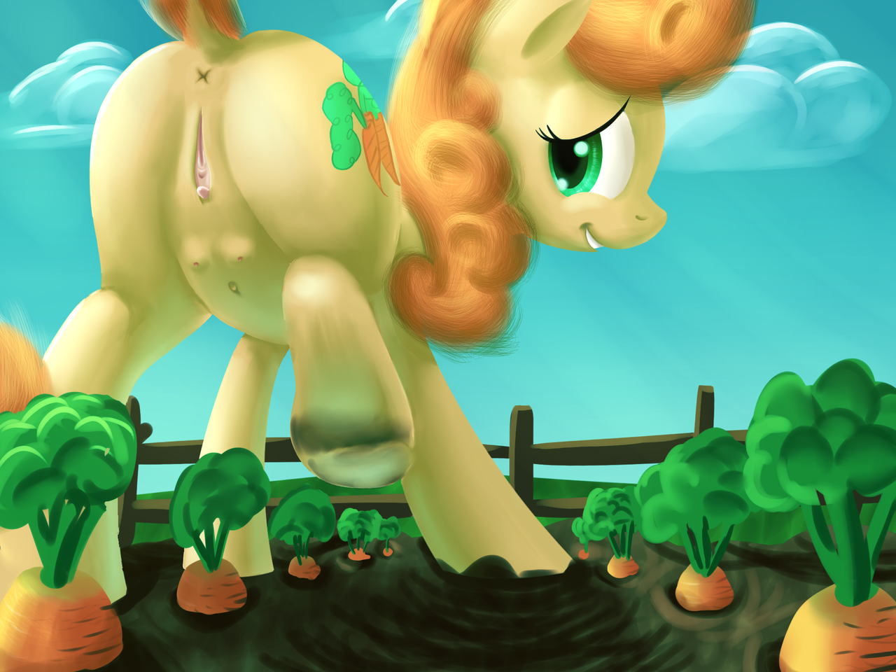 860204 - explicit, artist:php87, edit, carrot top, golden harvest, earth p...