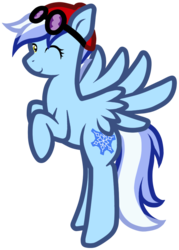 Size: 713x998 | Tagged: safe, artist:furrgroup, oc, oc only, pony, goggles, goggles on head, one eye closed, simple background, solo, transparent background