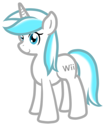 Size: 625x750 | Tagged: safe, artist:furrgroup, pony, console ponies, nintendo, ponified, ren and stimpy, simple background, solo, transparent background, wii, wii pony