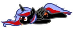 Size: 1415x576 | Tagged: safe, artist:furrgroup, oc, oc only, alicorn, pony, :p, alicorn oc, lying down, prone, simple background, solo, sploot, tongue out, transparent background