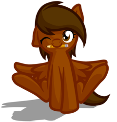 Size: 1121x1169 | Tagged: safe, artist:furrgroup, oc, oc only, pony, mouth hold, one ear down, one eye closed, pencil, simple background, solo, transparent background