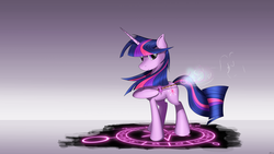 Size: 4800x2700 | Tagged: safe, artist:flamevulture17, twilight sparkle, g4, female, solo