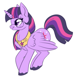 Size: 520x532 | Tagged: safe, artist:lulubell, twilight sparkle, alicorn, pony, g4, female, glasses, mare, simple background, solo, transparent background, twilight sparkle (alicorn)