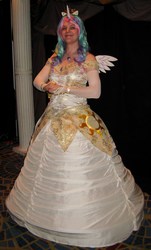 Size: 1723x2850 | Tagged: safe, artist:tempestfae, princess celestia, human, g4, cosplay, irl, irl human, photo