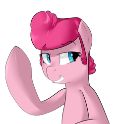 Size: 1600x1725 | Tagged: safe, artist:sourspot, pinkie pie, g4, alternate hairstyle, female, pompadour, solo