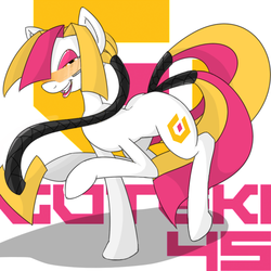 Size: 800x800 | Tagged: safe, artist:wouhlven, crossover, logo, ponified, science fiction, video game, visor, wipeout
