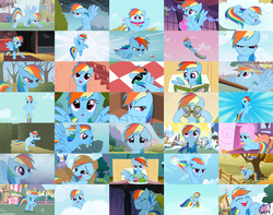 Size: 3197x2520 | Tagged: safe, artist:fred321123, edit, edited screencap, screencap, commander hurricane, rainbow dash, pegasus, pony, a bird in the hoof, applebuck season, dragonshy, fall weather friends, friendship is magic, g4, hearth's warming eve (episode), read it and weep, sonic rainboom (episode), sweet and elite, the best night ever, the cutie pox, the mysterious mare do well, the return of harmony, winter wrap up, best pony, collage, facehoof, female, flying, hearth's warming eve, high res, laughing, mare, solo, sonic rainboom
