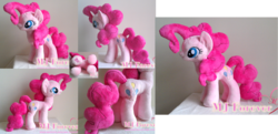 Size: 1280x617 | Tagged: safe, artist:moggymawee, pinkie pie, g4, customized toy, irl, photo, plushie, solo