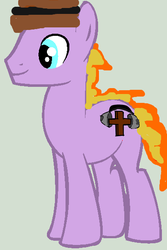 Size: 395x593 | Tagged: safe, artist:thatlittlecreepypony, oc, oc only, oc:clarance, 1000 hours in ms paint, solo