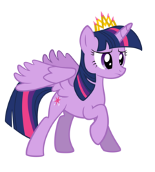 Size: 3000x3326 | Tagged: safe, artist:roze23, twilight sparkle, alicorn, pony, g4, crown, female, high res, jewelry, mare, new crown, raised hoof, regalia, simple background, solo, spread wings, transparent background, twilight sparkle (alicorn), vector