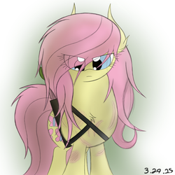 Size: 1000x1000 | Tagged: dead source, safe, artist:php66, fluttershy, g4, arrow (tv), dc comics, green arrow, solo, the arrow