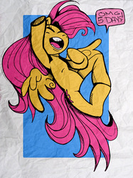 Size: 1280x1707 | Tagged: safe, artist:royalshark, fluttershy, g4, countdown, countdown to season 5, female, solo