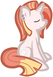 Size: 1213x1746 | Tagged: safe, artist:furrgroup, oc, oc only, pony, earring, eyes closed, piercing, simple background, solo, white background