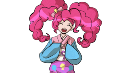 Size: 480x280 | Tagged: dead source, safe, artist:thenintendoctor, pinkie pie, g4, crossover, danganronpa, danganronpa 2, female, hiyoko saionji, solo, suzuko mimori, voice actor joke