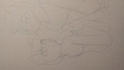 Size: 4128x2322 | Tagged: artist needed, safe, applejack, big macintosh, earth pony, pony, g4, male, monochrome, siblings, stallion, traditional art