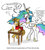 Size: 664x738 | Tagged: safe, artist:shieltar, princess celestia, oc, g4, artifact, dialogue, simple background, white background