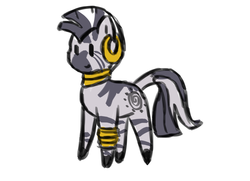 Size: 2000x1447 | Tagged: safe, artist:chipflake, zecora, zebra, g4, chibi, female, solo