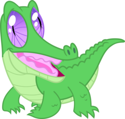 Size: 3538x3375 | Tagged: safe, artist:porygon2z, gummy, alligator, reptile, g4, high res, male, simple background, smiling, solo, transparent background, vector