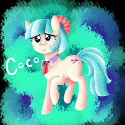 Size: 2400x2400 | Tagged: safe, artist:impishpony, coco pommel, g4, female, high res, solo