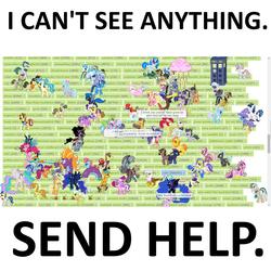 Size: 1440x1440 | Tagged: safe, desktop ponies, exploitable meme, meme, tags