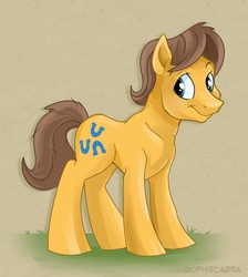 Size: 800x894 | Tagged: safe, artist:spainfischer, caramel, earth pony, pony, g4, cute, male, solo