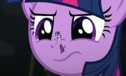 Size: 950x577 | Tagged: safe, twilight sparkle, alicorn, pony, g4, the cutie map, cute, desktop ponies, frown, glare, micro, print screen, self ponidox, sitting, sprite, twilight sparkle (alicorn), twilight stackle, unamused, wavy mouth
