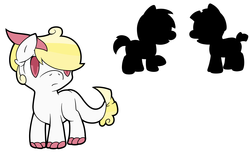 Size: 1422x863 | Tagged: safe, artist:cloureed, oc, oc only, oc:ruby rose, dracony, crystal empire, silhouette, simple background, white background