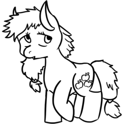 Size: 704x696 | Tagged: safe, artist:discorcl, applejack, g4, cute, female, monochrome, solo