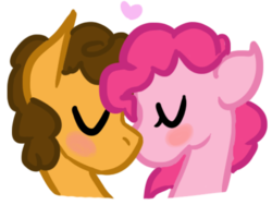 Size: 413x310 | Tagged: safe, artist:discorcl, cheese sandwich, pinkie pie, g4, female, male, ship:cheesepie, shipping, straight