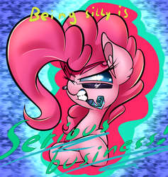 Size: 1024x1078 | Tagged: safe, artist:madacon, pinkie pie, earth pony, pony, g4, female, mare, serious business, solo