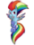 Size: 1536x2048 | Tagged: safe, artist:nintendash, rainbow dash, pegasus, pony, g4, backwards cutie mark, female, rainbow power, solo