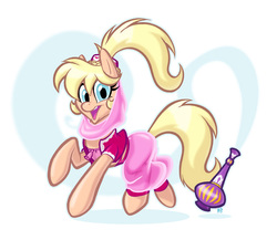 Size: 667x578 | Tagged: safe, artist:retrostarling, genie, cute, i dream of jeannie, jeannie, ponified