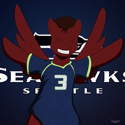 Size: 1532x1532 | Tagged: safe, artist:ruirik, oc, oc only, american football, nfl, seahawks, seattle seahawks