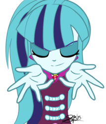 Size: 1074x1252 | Tagged: safe, artist:xxxsketchbookxxx, sonata dusk, human, equestria girls, g4, beautisexy, disguise, disguised siren, gem, signature, simple background, siren gem, solo, transparent background, vector, welcome to the show