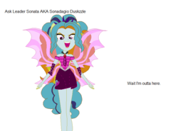 Size: 702x519 | Tagged: safe, artist:leader sonata, adagio dazzle, sonata dusk, oc, oc:sonadagio duskzzle, equestria girls, g4, 1000 hours in ms paint, base used, disguise, disguised siren, donut steel, fin wings, fusion, fusion:adagio dazzle, fusion:sonata dusk, ponied up, pony ears, recolor, text