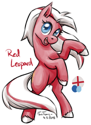 Size: 656x900 | Tagged: safe, artist:taritoons, oc, oc only, oc:red leopard, earth pony, pony, england, nation ponies