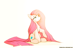 Size: 3000x2000 | Tagged: safe, artist:n_thing, pinkie pie, g4, crying, female, high res, long hair, long mane, long tail, pinkamena diane pie, solo