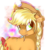 Size: 1024x1092 | Tagged: safe, artist:sofilut, applejack, g4, braid, cute, female, jackabetes, solo, straw, tail bow