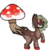 Size: 600x600 | Tagged: safe, artist:shark_fighter, oc, oc only, original species, mushroom